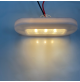 LED OBLONG COURTESY LIGHT - BLACK or Whte CASING  - PC Material - 12 Volts - Available in Warm White or White or Blue - WK-LCL2X - AZLED